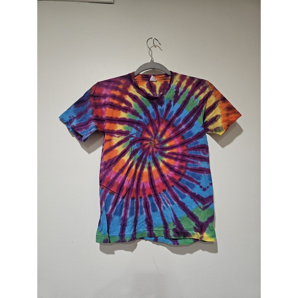 Fruit Of The Loom Shirt Youth 14-16 Multicolor Spiral Tie Dye Tee T-Shirt